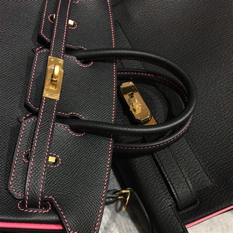 hermes bicolor black contrast stiching|hermes bags special orders.